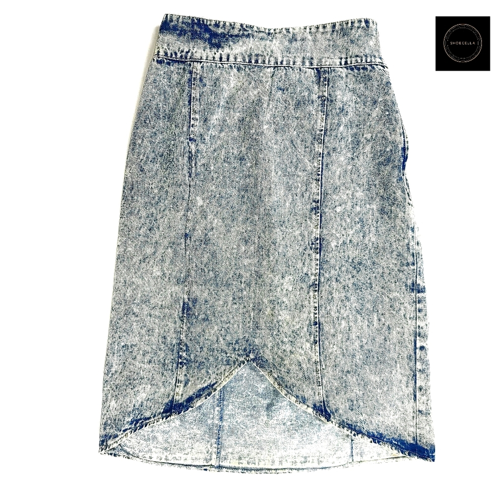 VINTAGE Modelle Large Pencil Demin Skirt